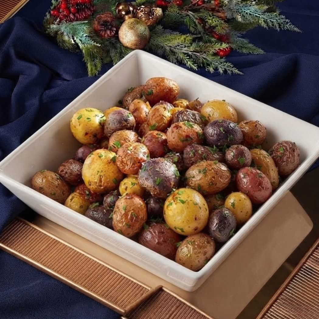 Oven-Roasted Marble Potato with Garlic Confit