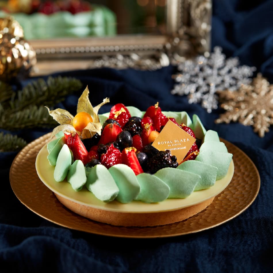 Pandan & Gula Melaka Berry Tart